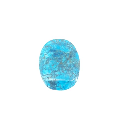 Turquoise naturelle de 82 carats, une pierre gemme ovale d'exception pour joaillerie