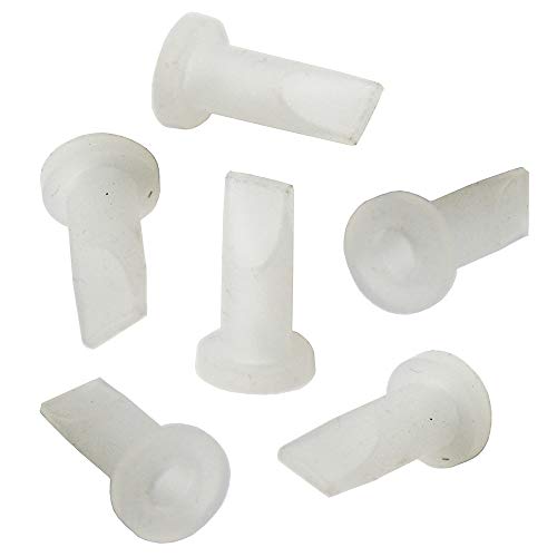 10 Pieces Transparent Silicone Duckbill Valve One-Way Check Valve 11 x 6.6 x 20 MM for Liquid and Gas Backflow Prevent