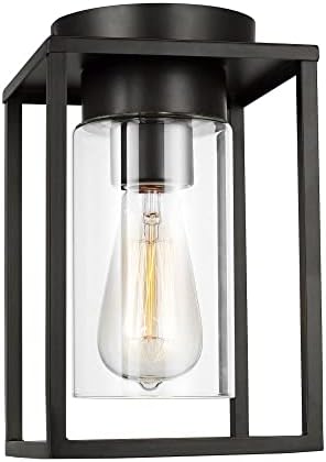 Generation Lighting 7831101-71 Vado Outdoor Flush Mount, 1-Light 60 Watts, Antique Bronze