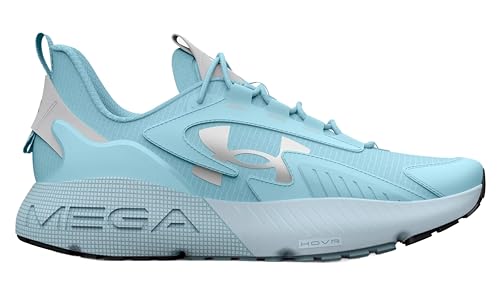 Under Armour Men's UA HOVR Mega 2 MVMNT Sportstyle Shoes Athletic Sneakers (Blizzard/Halogen Blue/Reflective/401, US Footwear Size System, Adult, Men, Numeric, Medium, 11.5)