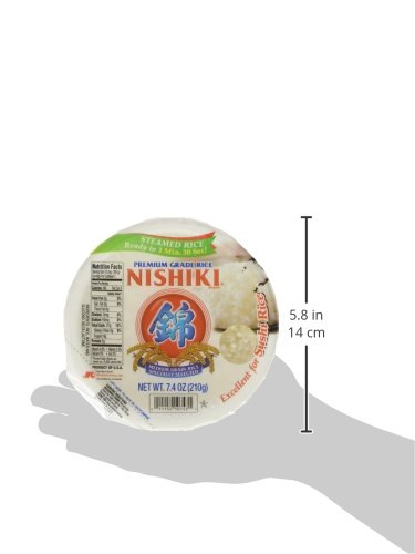 Nishiki Steamed White Rice, 7.4 Ounce
