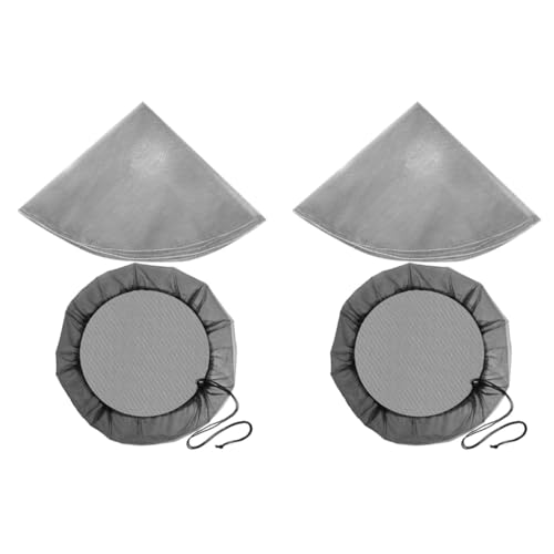 SUPVOX 2 Ensembles Grille De Baril De Pluie Filtres À Eau Housse en Polyester pour Tonneau d'eau Accessoire pour Tonneau De Pluie De Seau De Pluie Filet De Pluie 2 Pièces * 2