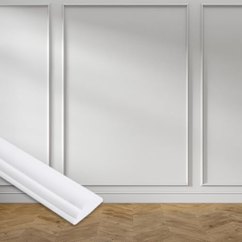 Hungbak 3 m x 2 3 cm Selbstklebende Stuhlleisten-Paneelleiste leichte Zierleiste für Heimdekoration und Wandschutz