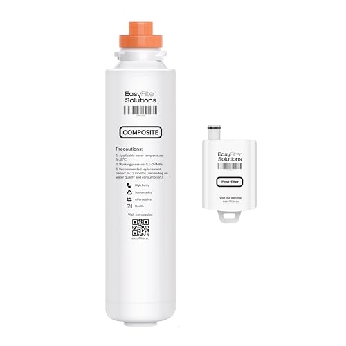 EasyFilter Filtersatz für Aqua Global Wasserbar (2018-2024) | Composite & Antibakterieller Hygienenachfilter | Für Pure Nino Mini/Flexible Touch und andere Umkehrosmoseanlagen