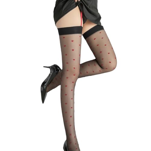 Image of Sahabowi Women Sheer Tights, High Waist Pantyhose, Vintage Control Top Stockings(Patterns Colourful), Pantyhose5