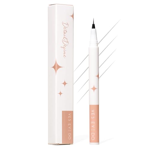 Light Grey Eyebrow Pencil for Older Women, Gray Eyebrow Pencil for Women with Ultra Fine Precision Tip, Microblading Eyebrow Pen, Hair-Like Strokes,Sweatproof YES.EYE DO (Grey Mist-Light Gray)