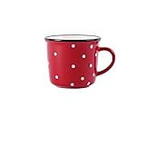 Becher Gepunktete Milchkaffeetasse aus Keramikglasur for den Heimgebrauch...