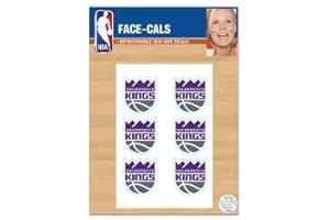 WinCraft NBA Sacramento Kings Face Tattoos: Rep Your Team with Fierce Team Colors