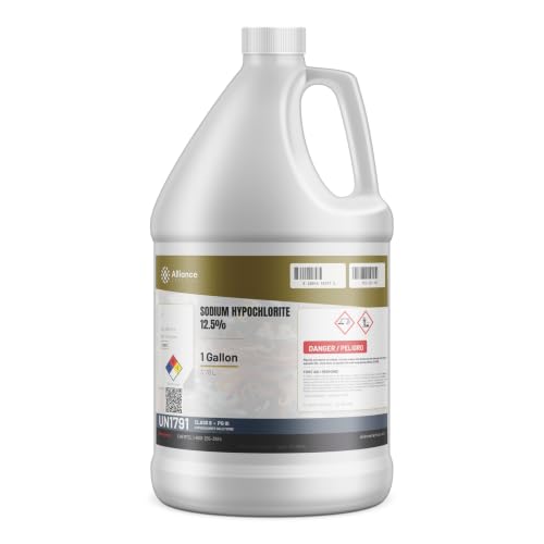 How do you mix sodium hypochlorite for pressure washing