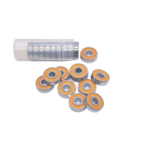 Rodamientos de bolas 695-2RS con doble sellado naranja para reducir la fricción 2