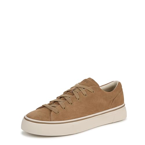 Vince Baskets Vallejo homme en daim camel 44.5 EU pour un style quotidien raffiné
