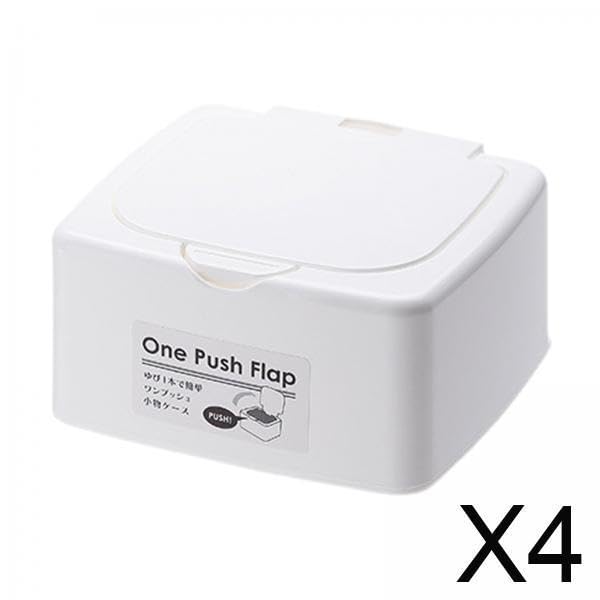 BNF®4xWet Tissue Holder Dustproof Cover Desk Storage Box Large Capacity Napkin Box 10.3x9.6x5.3cm|Home & Garden | Household Supplies & Cleaning | Home Organization 1