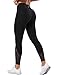 Yvette Sport Leggings Damen high Wasit mit Mesh, 72F Faser Blickdicht Sporthose Yogahose, Schwarz, M