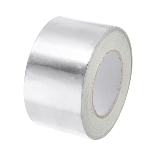 Image of uxcell Aluminum Foil Tape 2 Inch x 16 Yards Silver High Temperature Tape for HVAC, Sealing, Patching Hot and Cold Air Ducts 1 Pcs