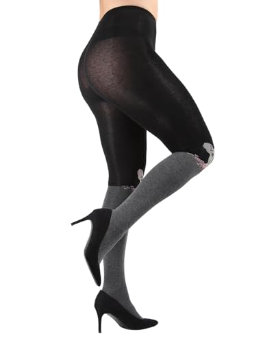 Image of MeMoi Cat Face Design Sweater Tights