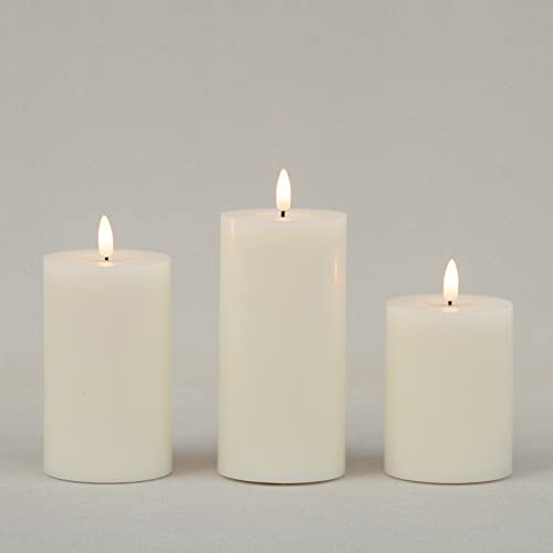 Angelloong PK3X456-I Flickering Flameless Candles With Remote, Real Wax Battery Operated Candles With Timer, Fake Led Pillar Candles For Wedding Holiday Farmhouse Home Decor thumb #8