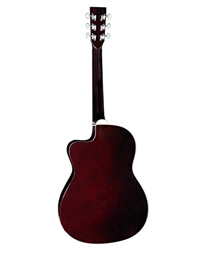 Image of CLAYTON 39 inch Semi-Acoustic Cutaway Guitar with Lindenwood Top, side and back - Rosewood fingerboard - Okoume neck - MC39CEQSB (Sunburst)