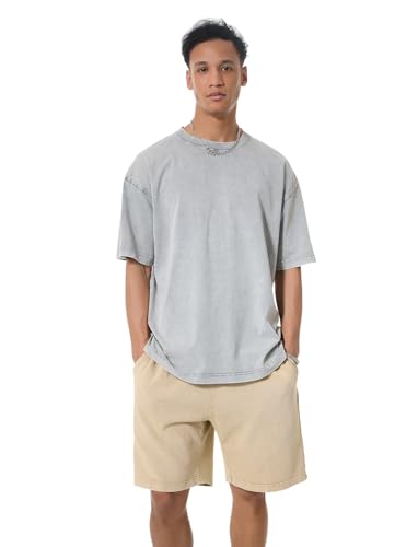 GSOU SNOW Men Oversized T Shirt Cotton Casual Unisex Short Sleeve Vintage Baggy Tee Shirts Washed Mens Streetwear4