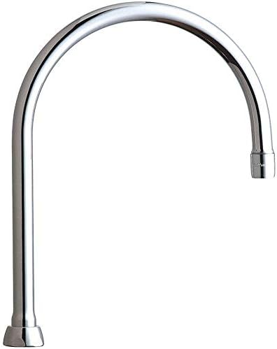 Chicago Faucets 2.2 gpm Gooseneck Spout for Most Faucets - GN8AE3JKABCP