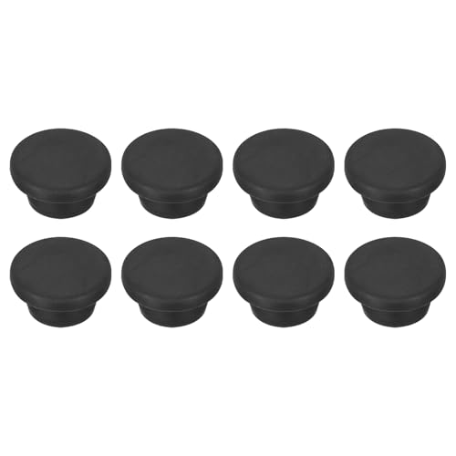 Image of MECCANIXITY 8pcs T-Shaped Silicone Plugs 19mm 3 /4 Inch Dia Snap in Plug Hole Seal Cover Round Rubber Stopper for Kitchen Rubber Bulkheads Waterproof Sealing Plugs Black