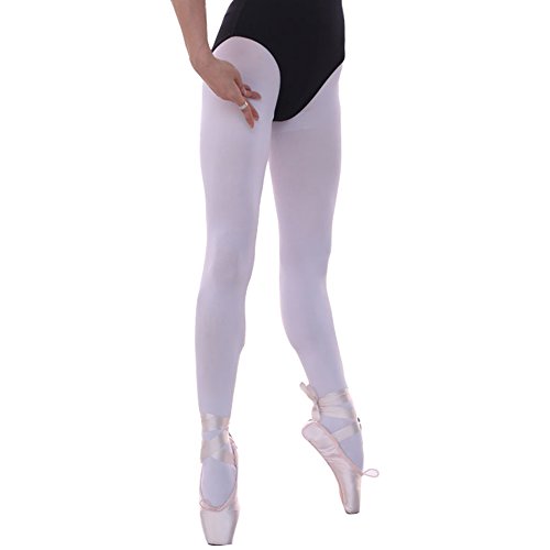 WOOSUN Ladies Girls Ballet Gymnastics Full Foot Tights Ultra-soft School Uniform Pantyhose Stockings Socks Adult Kids Size