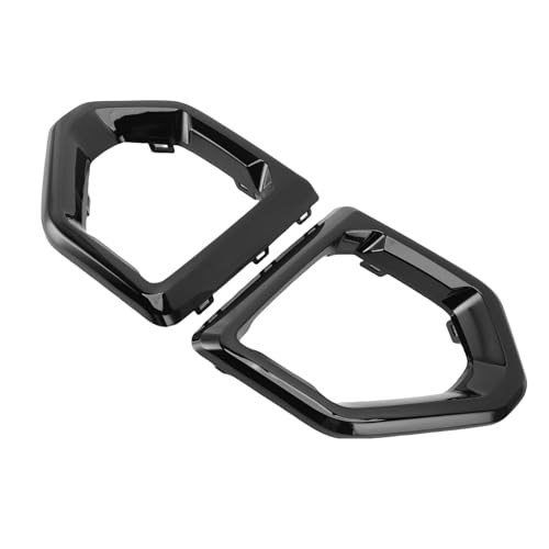 aqxreight Fog Light Outer Bezel Cover 84176753 84176752 Left Right Fog Lamp Bezel Trim Replacement for 1500 Base SLT Electroplated SLT 2022 XL Replacem Light Outer CoverFront (Glossy Black) miniatura 1