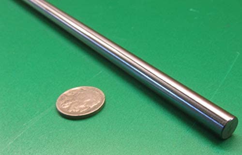 1566 Carbon Steel Hardened Precision Shaft, 3/8" Diameter x 12.00" Long, 1 pc.