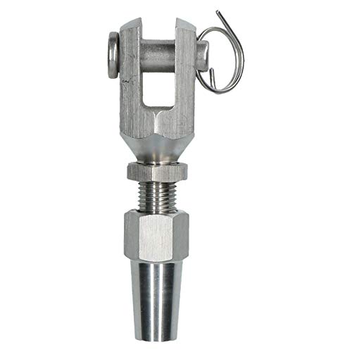 AB Tools 5mm Wire Cable Rope Jaw Rigging Terminal Swageless DIY Fitting Stainless 316