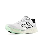 NEW BALANCE Womens 680 Sneaker, White, 5.5 UK