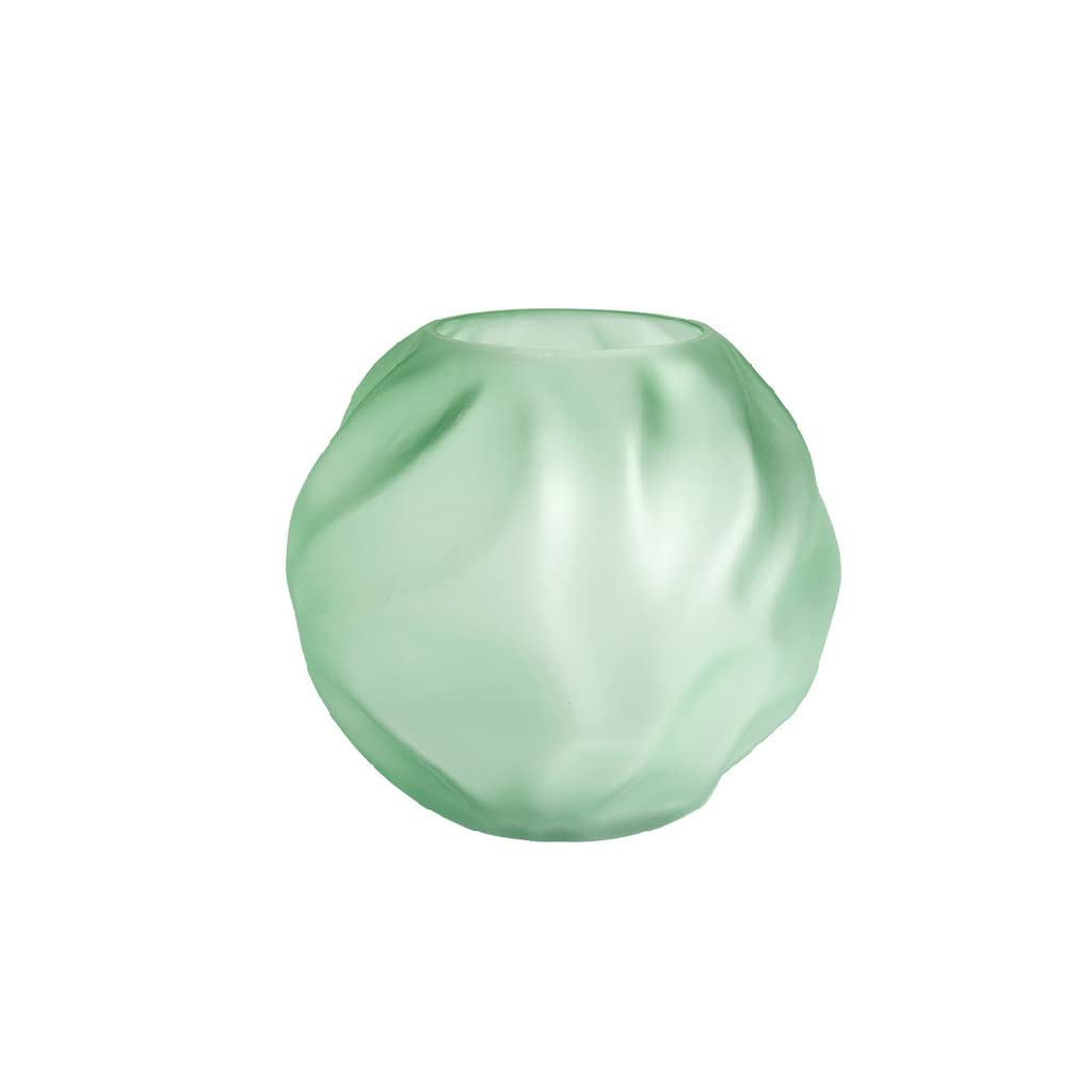 Vase en verre givré haut de gamme pour ornements de salon et porche