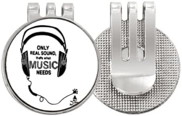 music earph song sound words Golf Ball Marker Hat Cap Clip Enamel Magnetic image 2