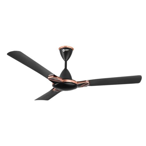 Image of Orient Electric 1200 mm Mozart ceiling fan| Designer fan with seamless ring to trim design | Anti-rust Aluminium blades| Decorative Inlay Mould Design | 5-years warranty | Minimalist Flow Black