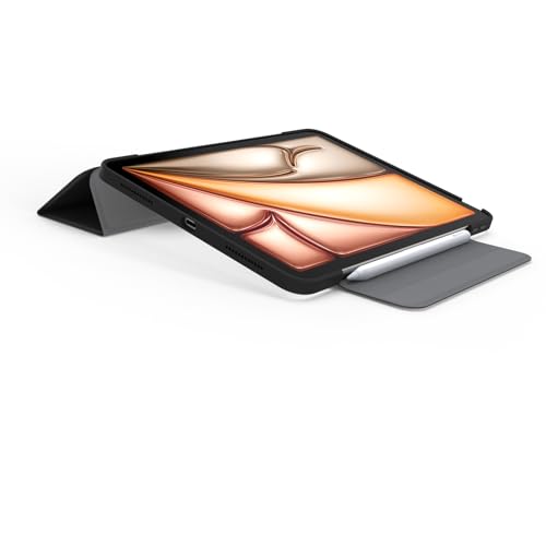 Image of OtterBox Symmetry Series Folio Case for iPad Air 11-inch (M3) & (M2) - Starry Night (Clear /Black), Ultra-Sleek Design, Multiple Viewing Positions, Magnetic Sleep /Wake Cover