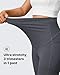 G4Free Pregnancy Leggings with Pockets Over The Belly High Waisted Maternity Workout Clothes Yoga Pants Daily Wear(Dark Gray,M,29