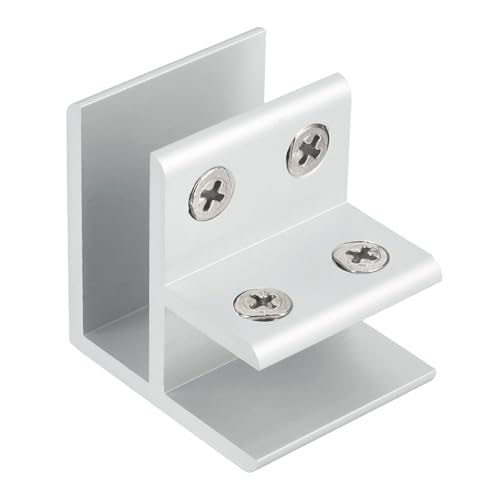 sourcing map Abrazadera de vidrio de 90...