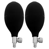 Artibetter Aufblasbare PVC Handpumpe mit Ablassventil 2 Stück für Blutdruckmessgerät und Nasenreinigungsgeräte Vielseitig Einsetzbar im Haushalt und Krankenhaus