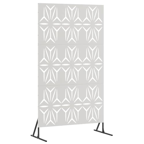 Écran de confidentialité gris acier : panneau rectanculaire résistant pour jardin