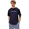 Tommy Hilfiger Herren T-Shirt Kurzarm Logo mit Rundhalsausschnitt, Blau (Desert Sky), L