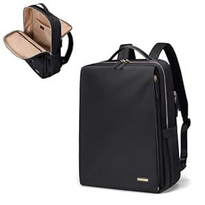 GOLF SUPAGS Stylish Laptop Backpack for Women Airline Approved Perfect for Work College and Travel Multi-Functional Casual Daypack Fits 14 Inch Notebook (Black)