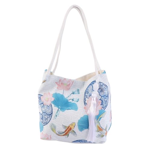 Borsa a tracolla con motivo in stile antico cinese, classica ed elegante, marsupio a tracolla