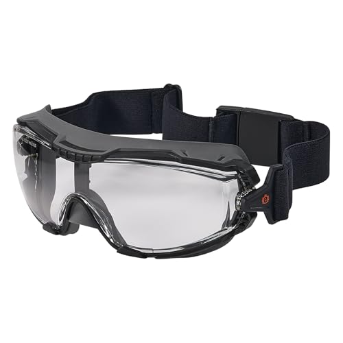 Ergodyne Skullerz Arkyn Protective Dust Safety Goggle, Non-Vented, Anti Fog,...