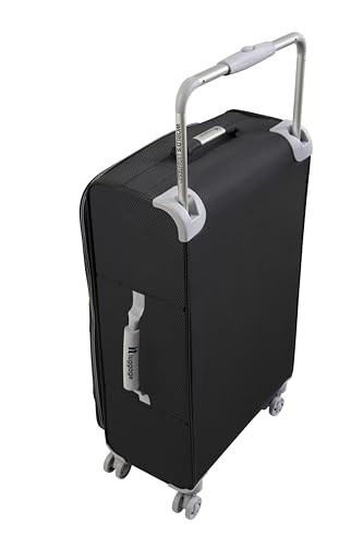 it luggage World's Lightest New York Softside 8 Wheel Spinner, Black, Checked-Medium 28-Inch - Thumbnail 2