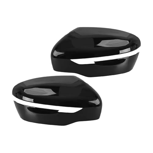 Rearview Mirror Covers 1 Pair Gloss Black ABS Side Door Wing Rearview Mirror Cover Trim Cap Compatible FOR For Nissan Navara NP300 D23 2014-2017 2018 2019 2020