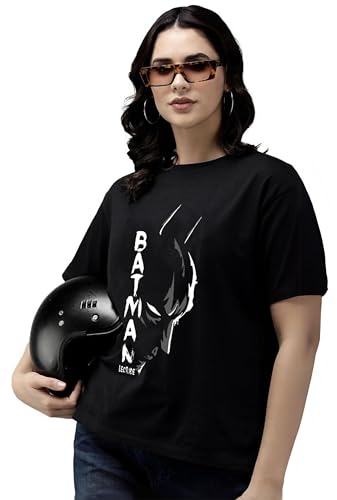 Image of LEOTUDE Women's cotton Oversized Fit Oversized Half Sleeve Tshirt, Round Neck Longline Drop Shoulder T-Shirt