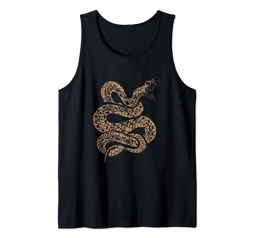 King Cobra Hissing Distressed Snake Lover Gift Camiseta sin Mangas