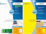 Contenido del envío: 19200 etiquetas Herma Premium, DIN A4, 7 x 3,7 cm, rectangular, color blanco (800 hojas por 24 etiquetas)