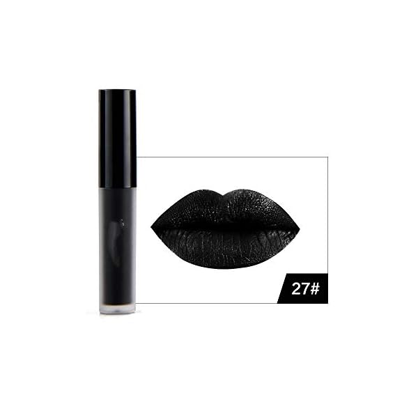 MAEPEOR Liquid Lipstick and Lipliner Set, 2PCS Set, Black, Matte Finish, Long Lasting, Waterproof, Non-Stick Cup, Velvety Lipgloss for Women and Girls