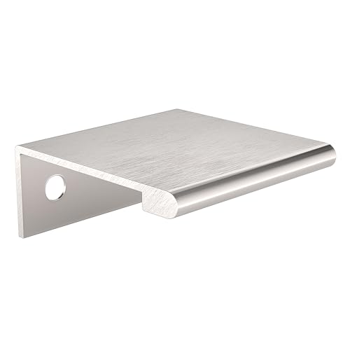 Richelieu Hardware BP989825170 Lincoln Collection 1-inch (25 mm) Center-to-Center Stainless Steel Modern Cabinet and Drawer Edge Pull Handle for Kitchen, Bathroom, and Furniture
