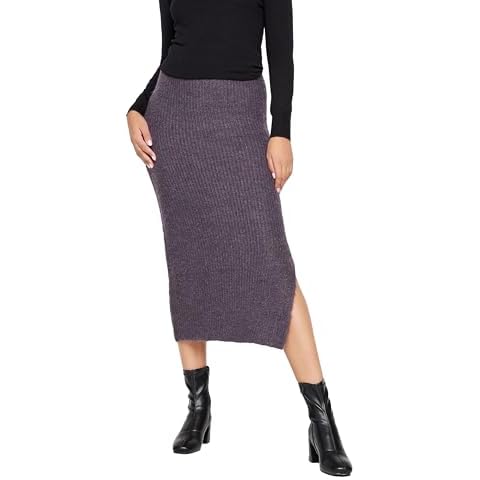 Long Tall Sally Purple Midi Knitted Skirt Cover