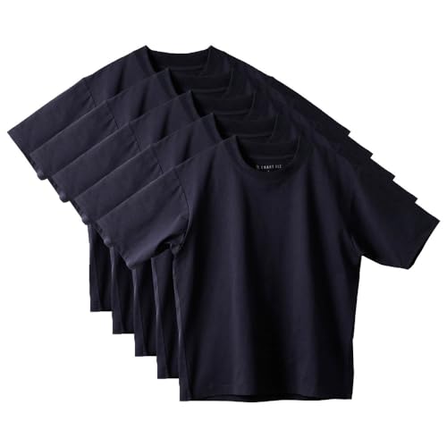 [スマートビズ] ビジネス ジャケット Tシャツ 無地 ビズT ジャケインT 5枚セット メンズ ブルー